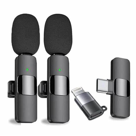 K9 Dual Wireless Lavalier Microphone – Type-C & Lightning